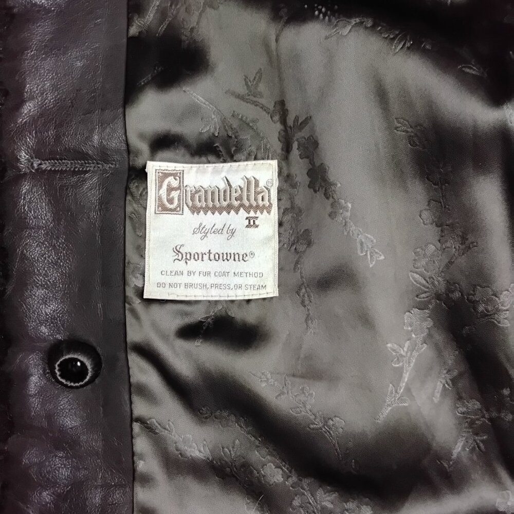 Sportowne Vintage Women's Grandella ll Faux Fur Coat Size 10 #537 - Picture 8 of 9